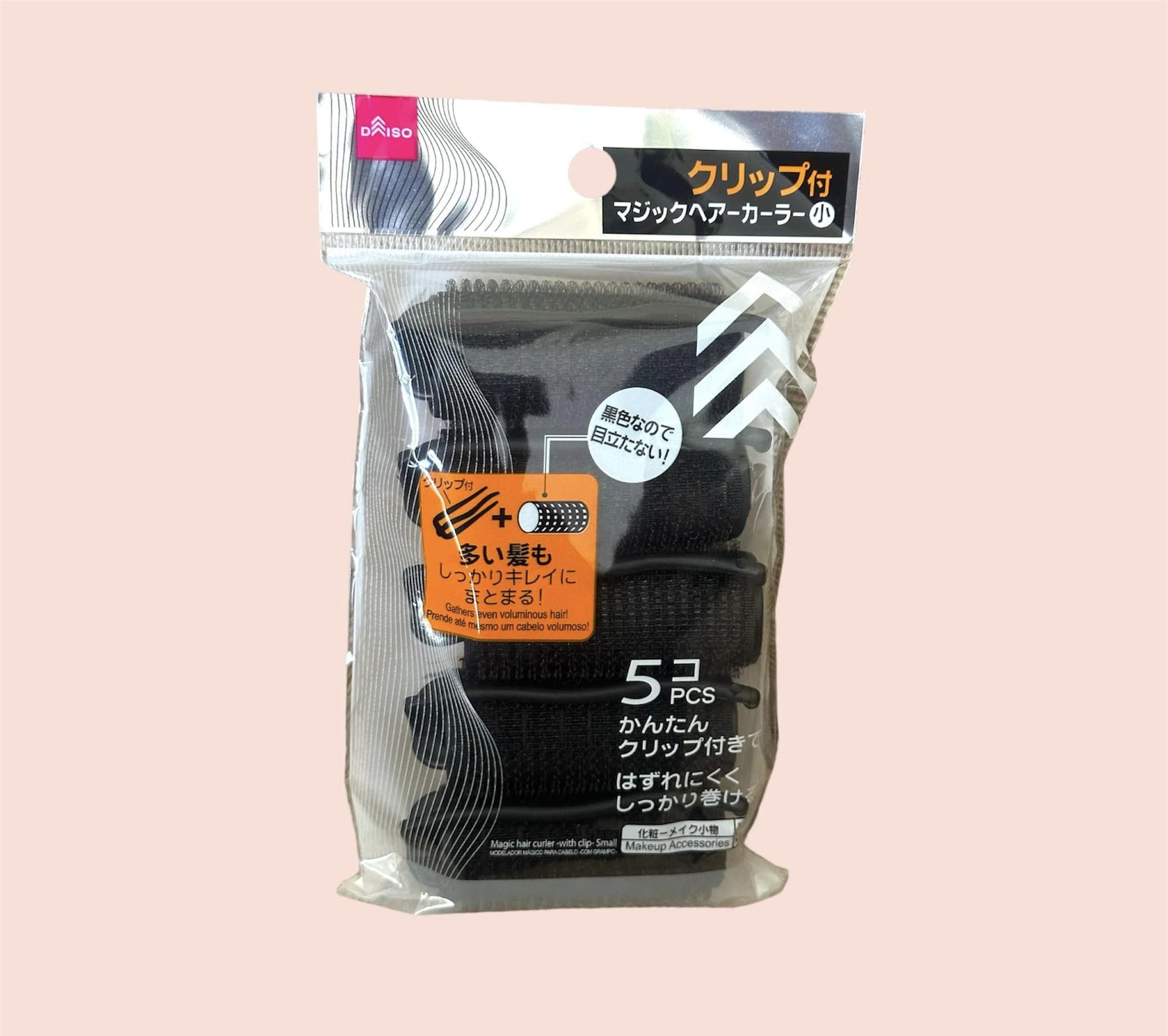 Daiso Magic Hair Curler With Clip Small 5pcs