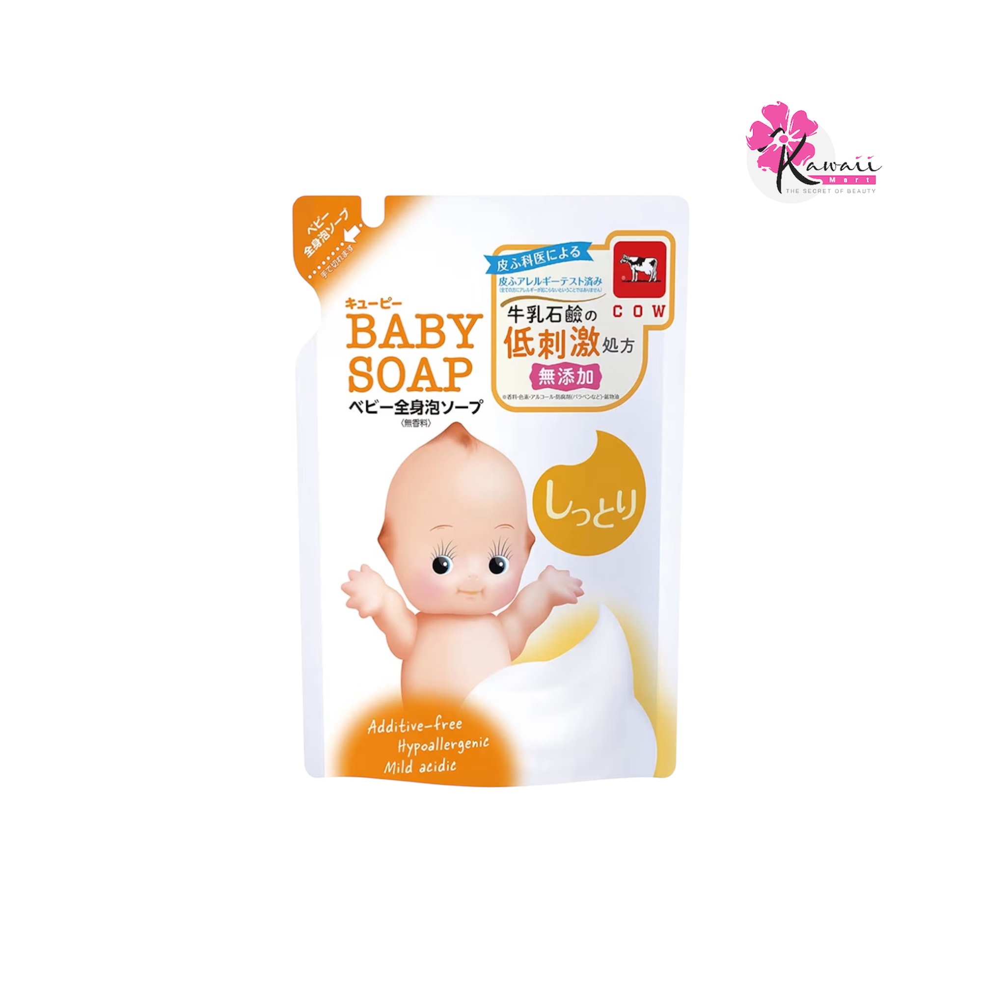 Kewpie Moisturizing Full Body Baby Soap Foam Type Refill 350ml